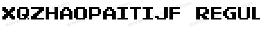 XQZhaoPaitiJF Regular字体转换